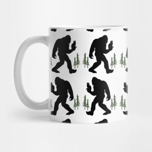 Funny Bigfoot Cat Lover Mug